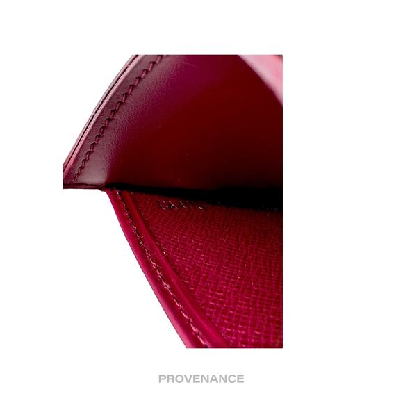 🔴 Louis Vuitton Card Holder Wallet - Fuchsia Epi Leather - Picture 8 of 8